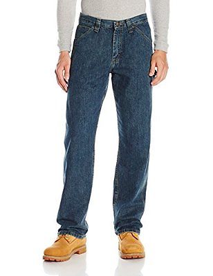 Lee Men's Dungarees Carpenter Jean, Authentic Stone, 36Wx30L