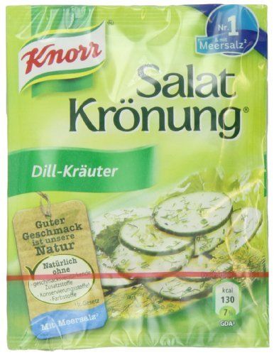 Knorr Salat Kronung Dill-Krauter (Salad Herbs and Dill), 5-Count Packets