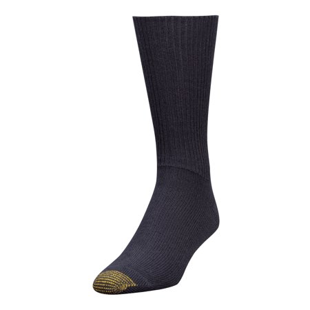 Gold Toe Men's Fluffies Casual Sock, Navy, Size 10-13