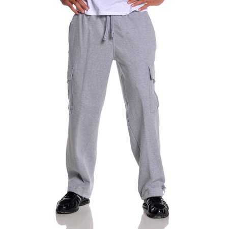 Pro Club Fleece Cargo Sweatpants 13.0oz 60/40 3XL Grey